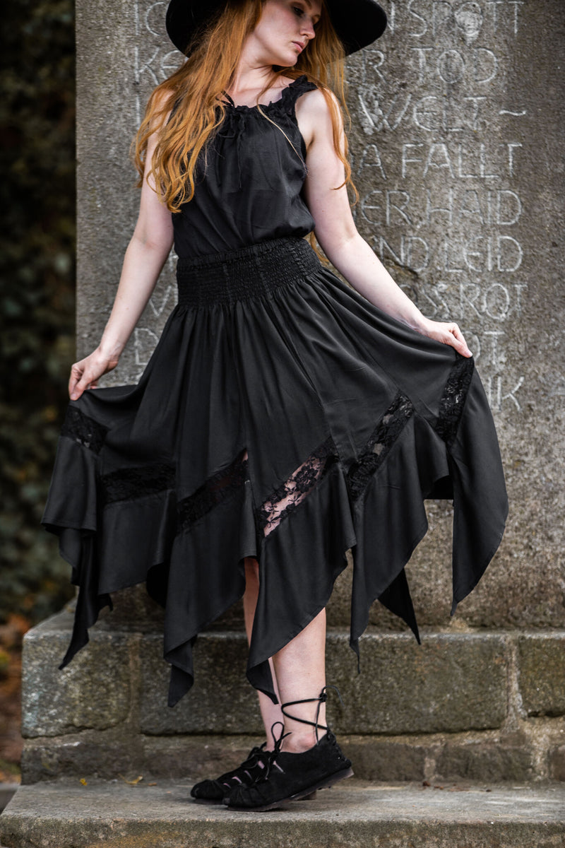 Heksenrok Selena, zwart