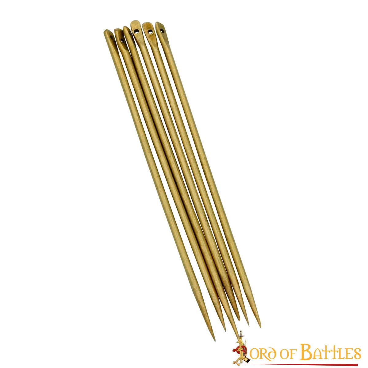 Brass needles, set of 6 pieces