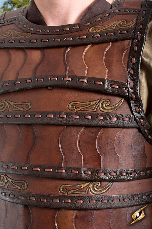 Early Medieval lamellar armour, brown