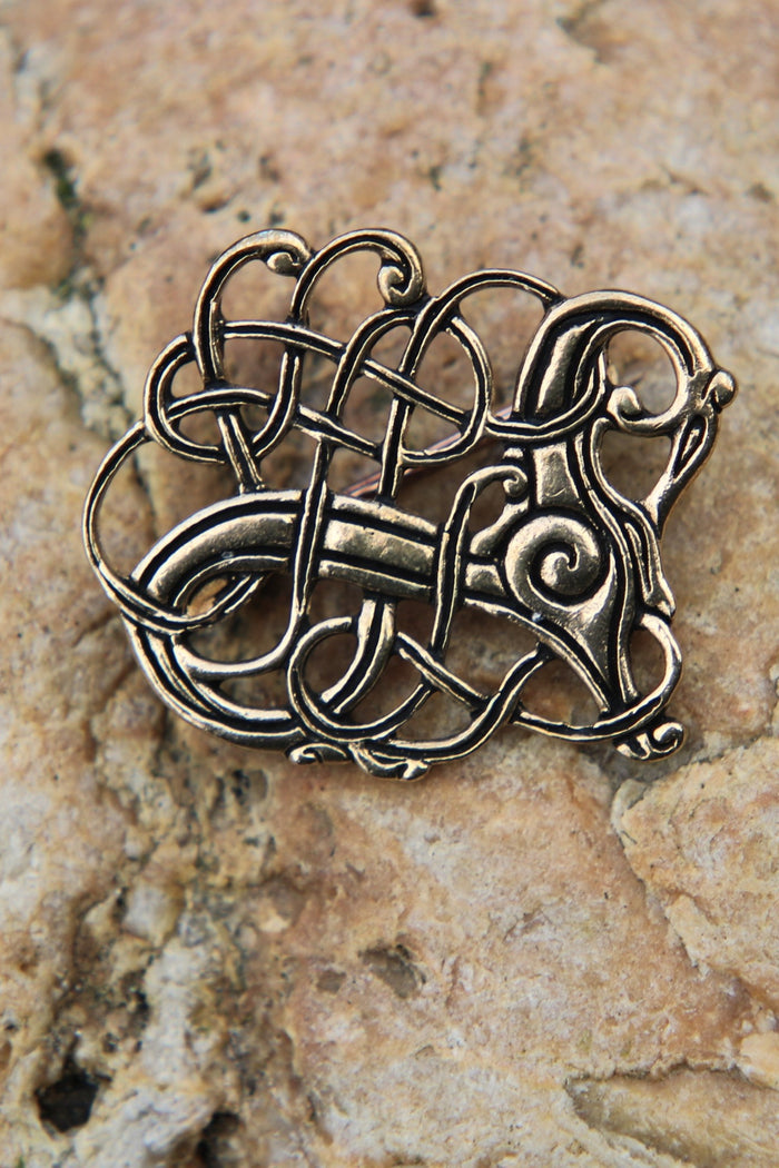 Viking brooch Lindholm Høje, bronze