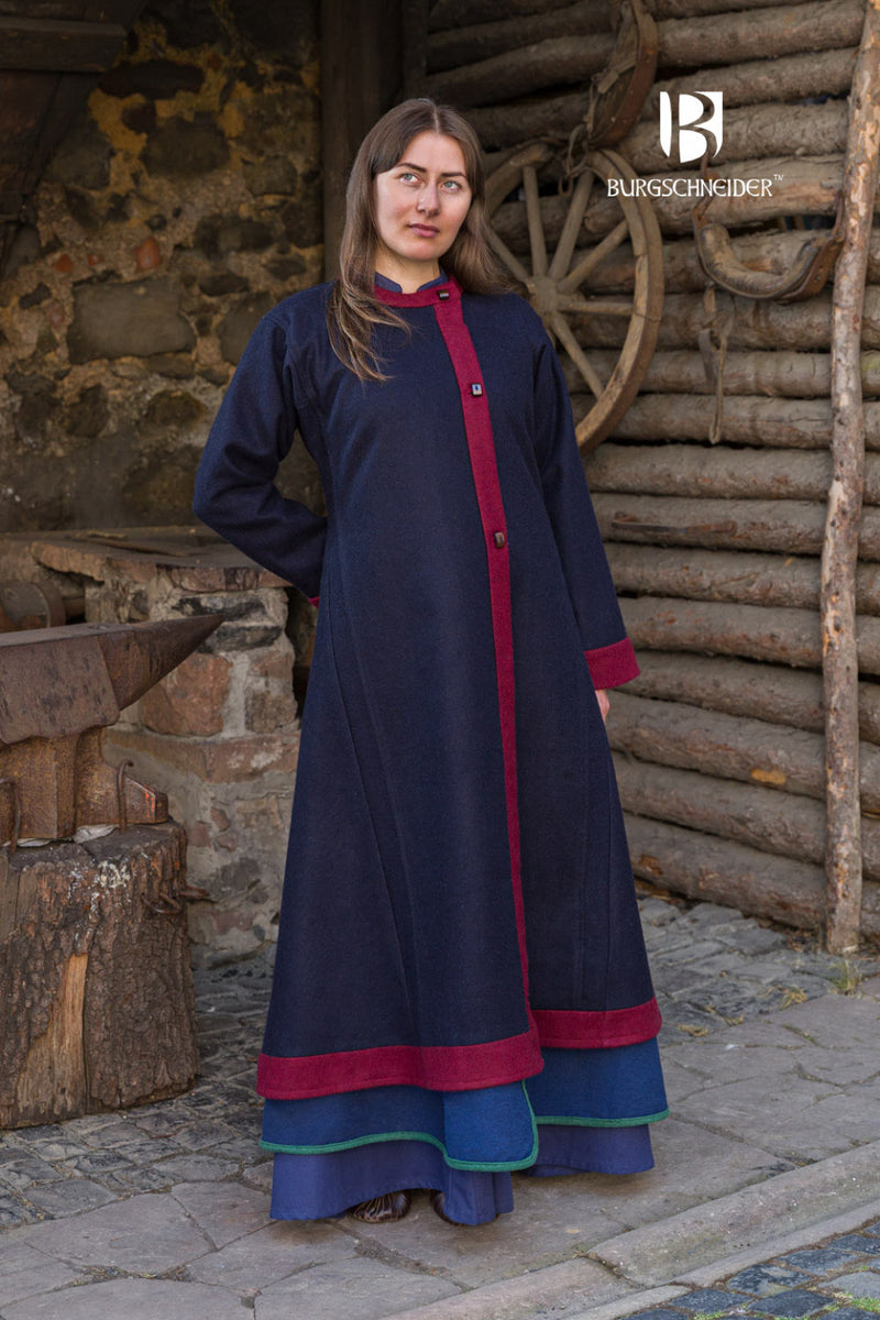 Rusvik Wikinger Jacke Kseniya, blau, Wollmix