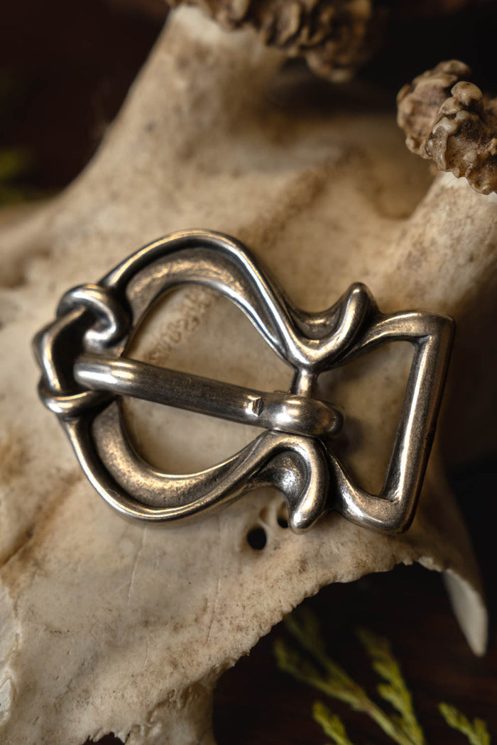 Rusvik belt buckle, silvered