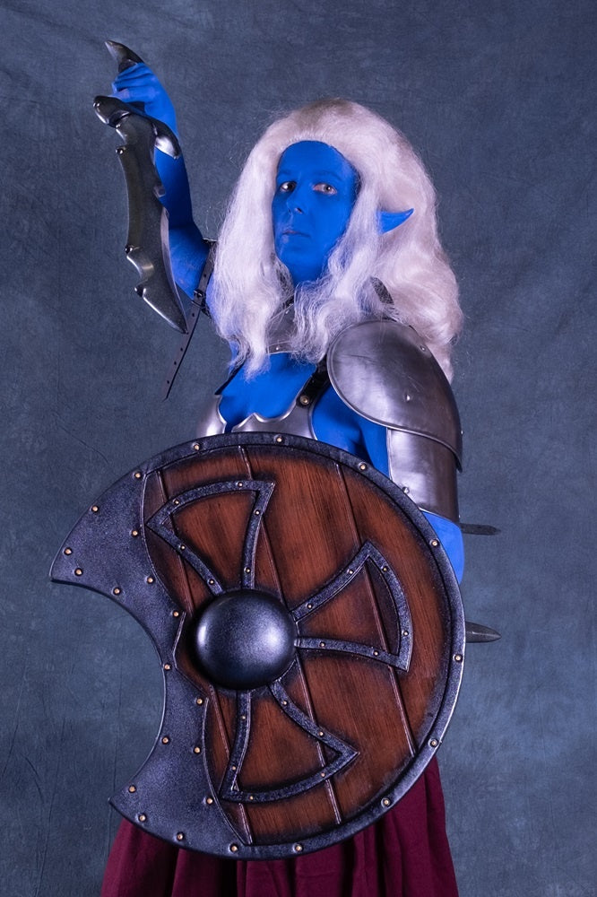 Biała peruka Wizard