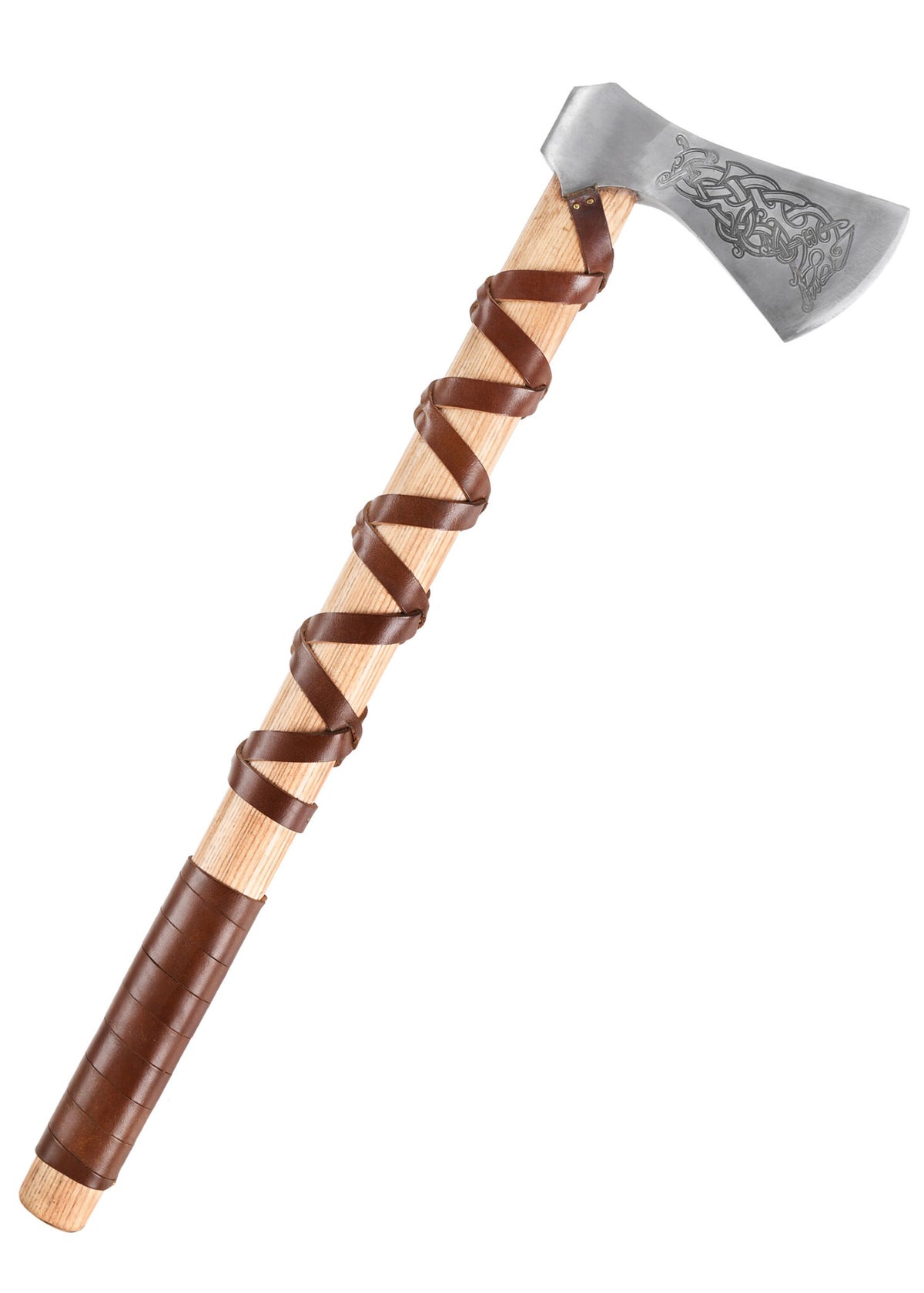 Viking axe, type L, engraved, semi-sharp