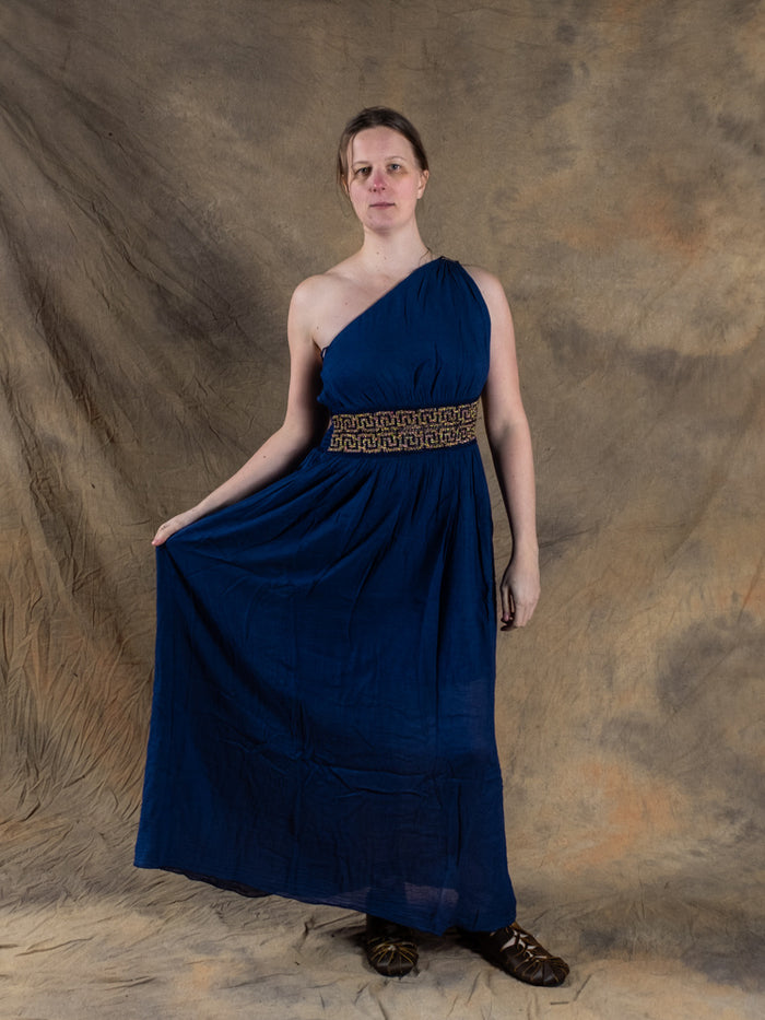 Goddess dress Gaia, blue