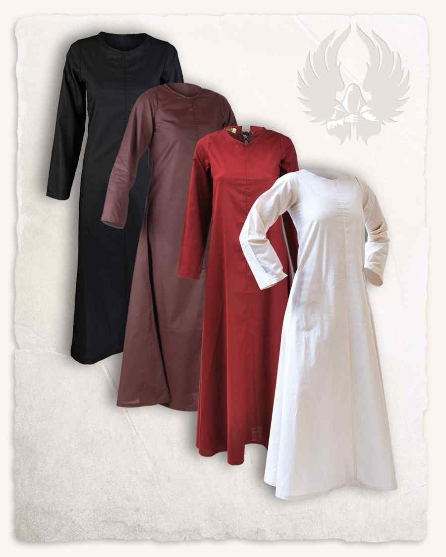Marita dress, light cotton, black