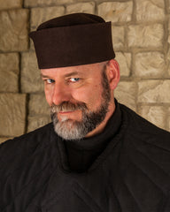 Felt hat, wool, brown