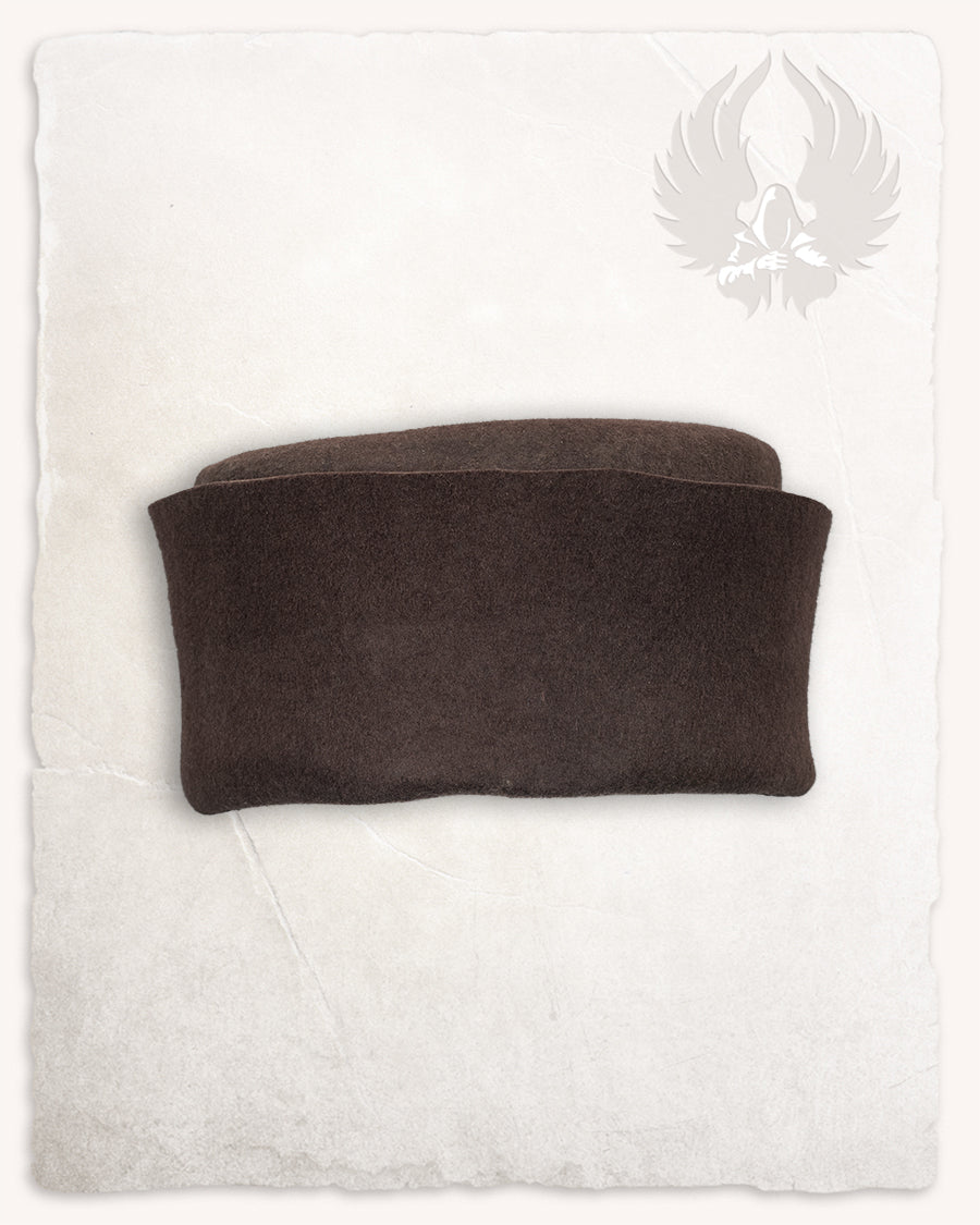 Felt hat, wool, brown