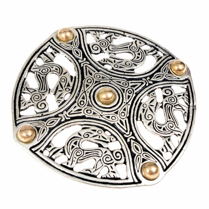 Anglo-Saxon fibula Flintshire, silvered bronze