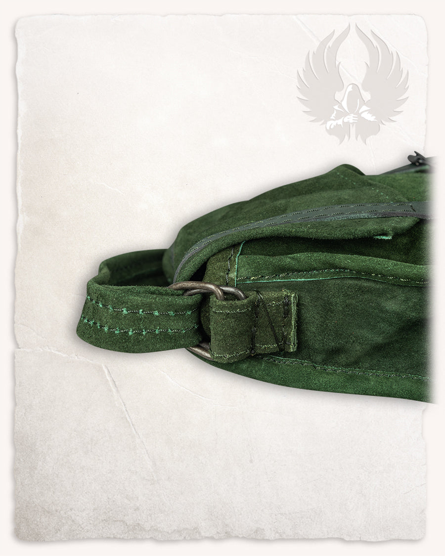 Schoudertas Friedhelm, suède, groen