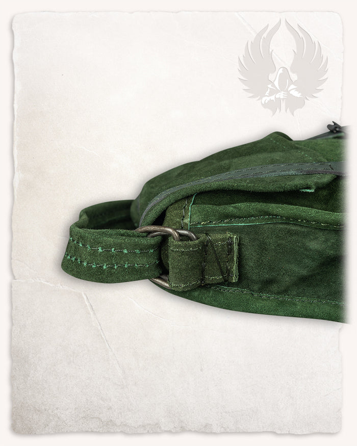 Schoudertas Friedhelm, suède, groen