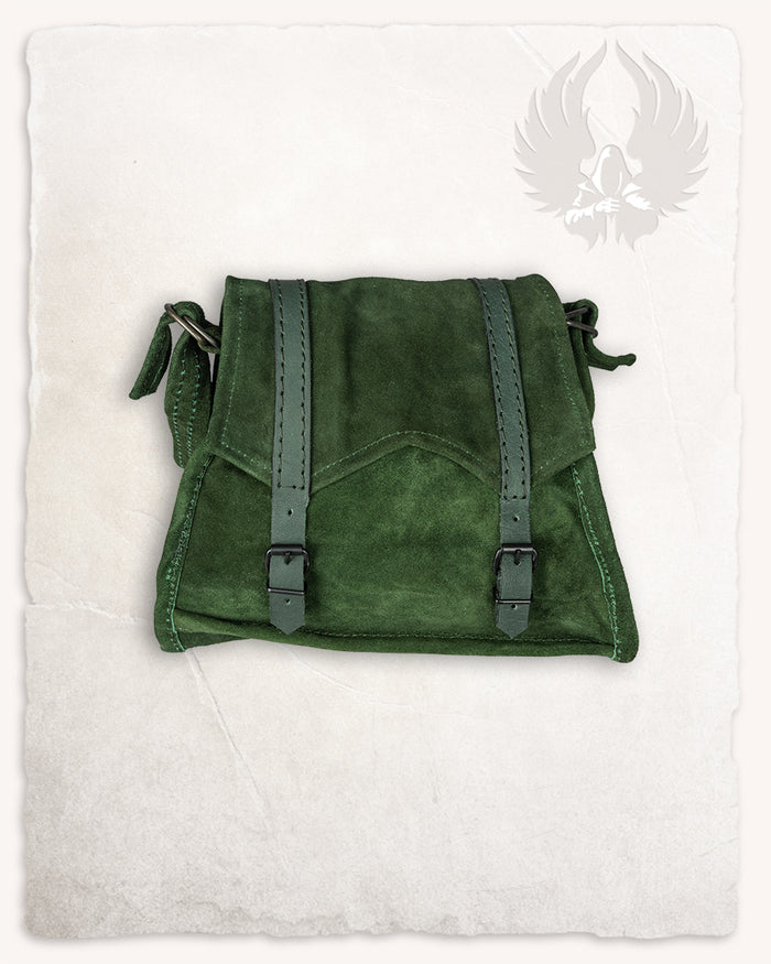 Schoudertas Friedhelm, suède, groen