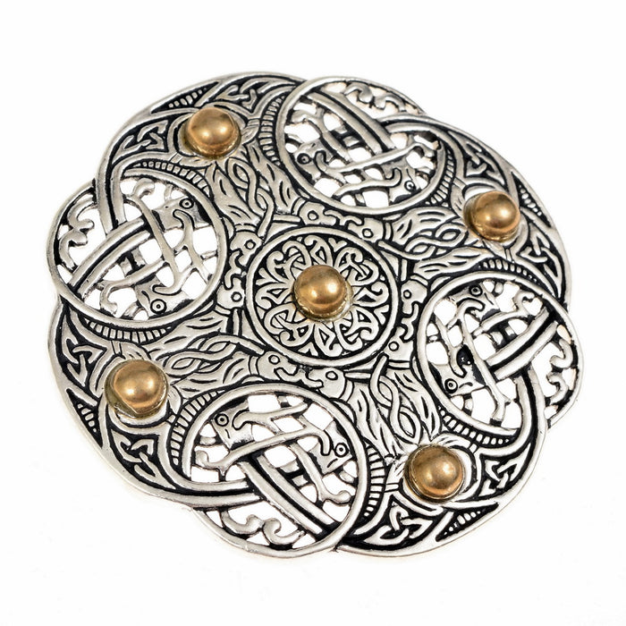 Anglo-Saxon fibula, Galloway treasure, silvered bronze