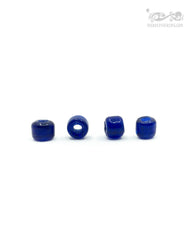 Square Viking glass bead Gotland, dark blue, 10 pieces