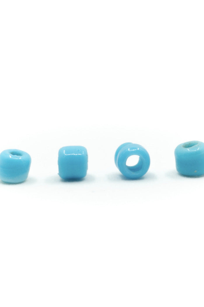 Small Viking glass bead Gotland, light blue, 10 pieces