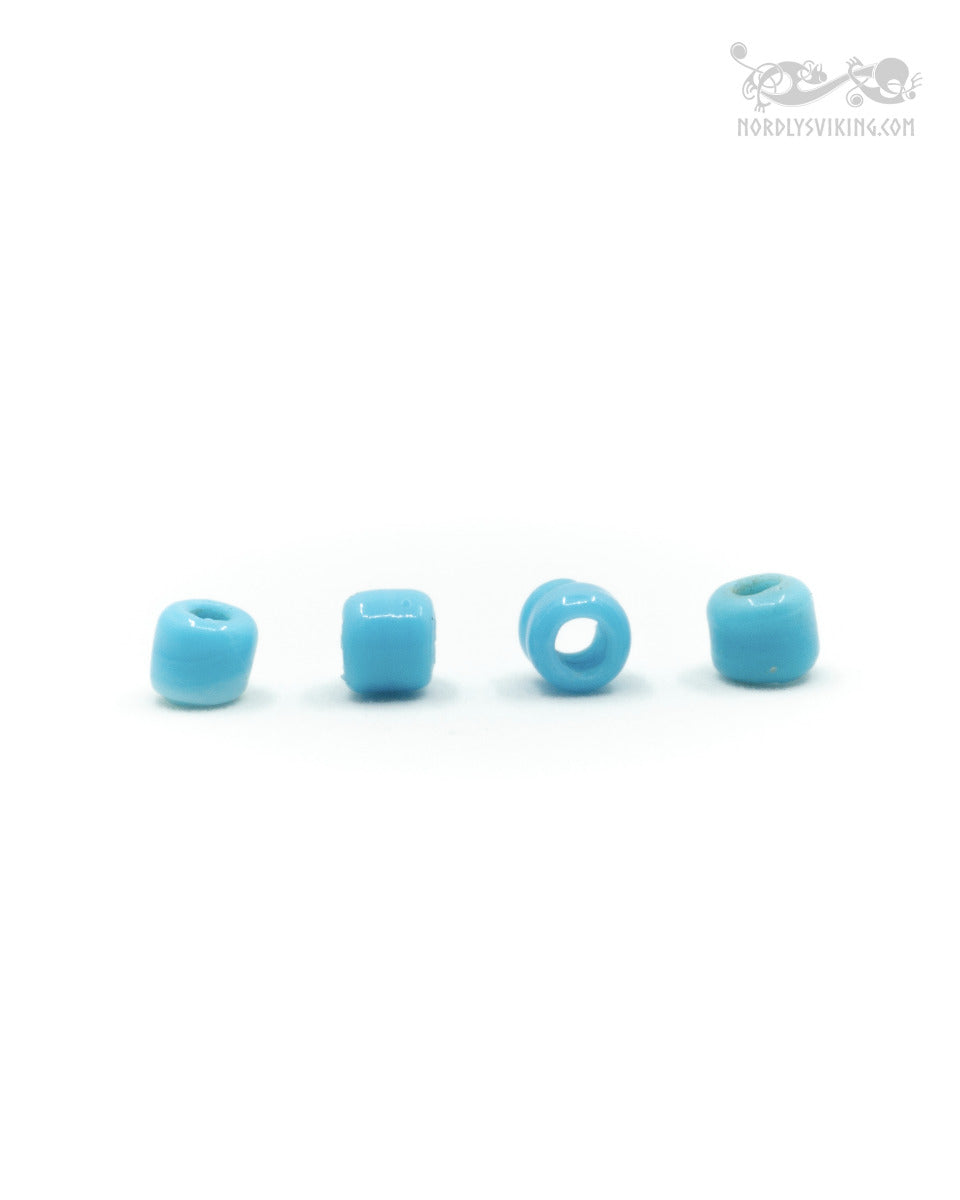 Small Viking glass bead Gotland, light blue, 10 pieces