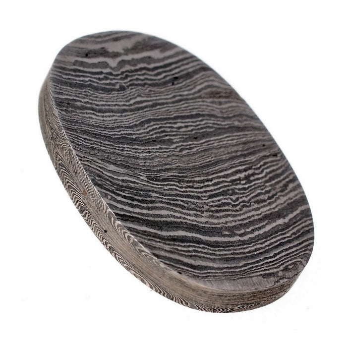 Damascus steel end plate for knife making, XL