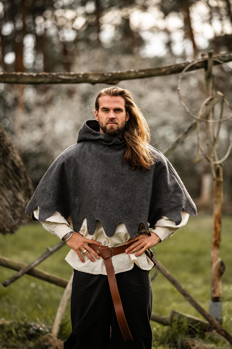 Wollen kaproen, grijs