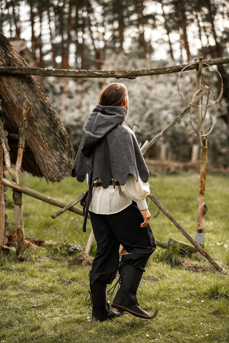 Wollen kaproen, grijs