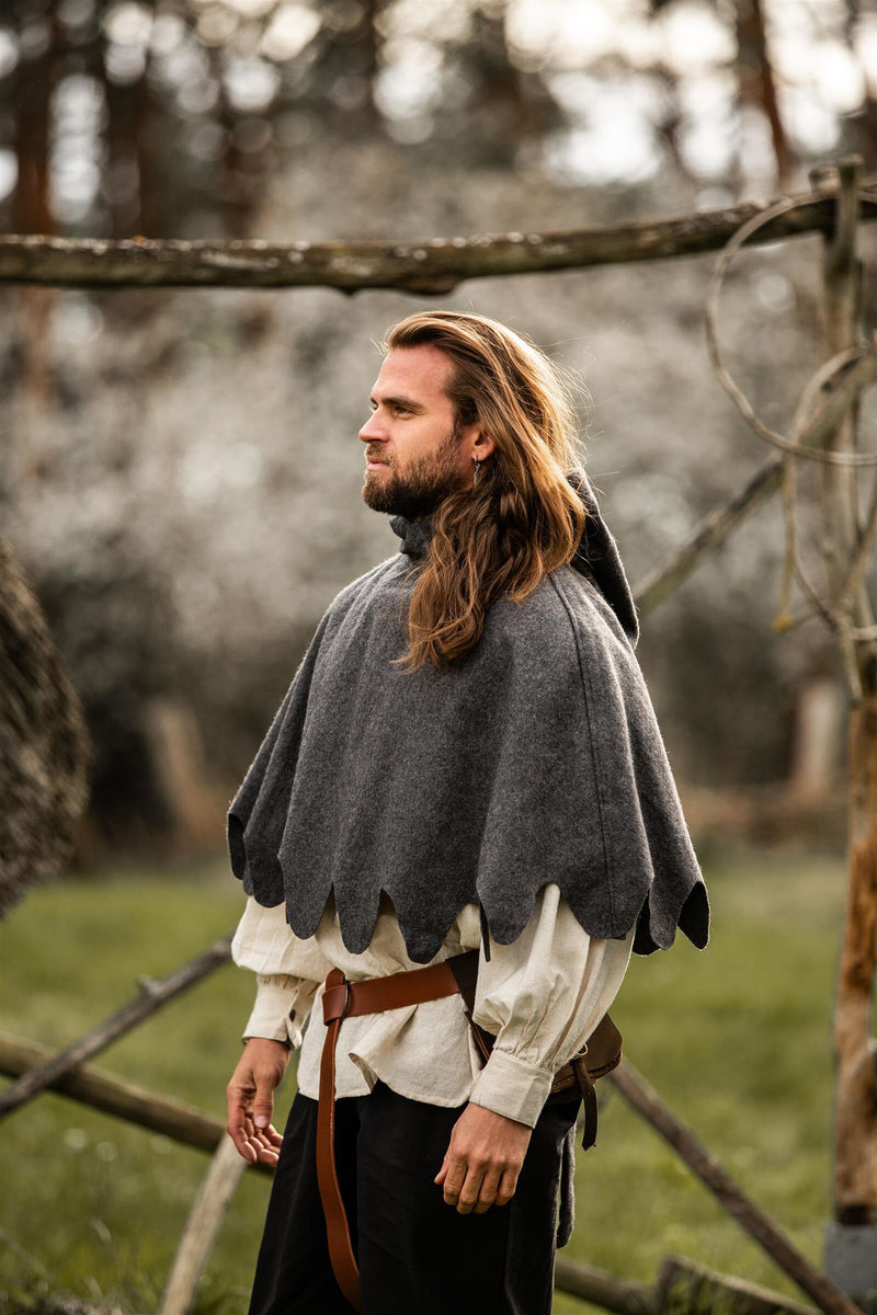 Wollen kaproen, grijs