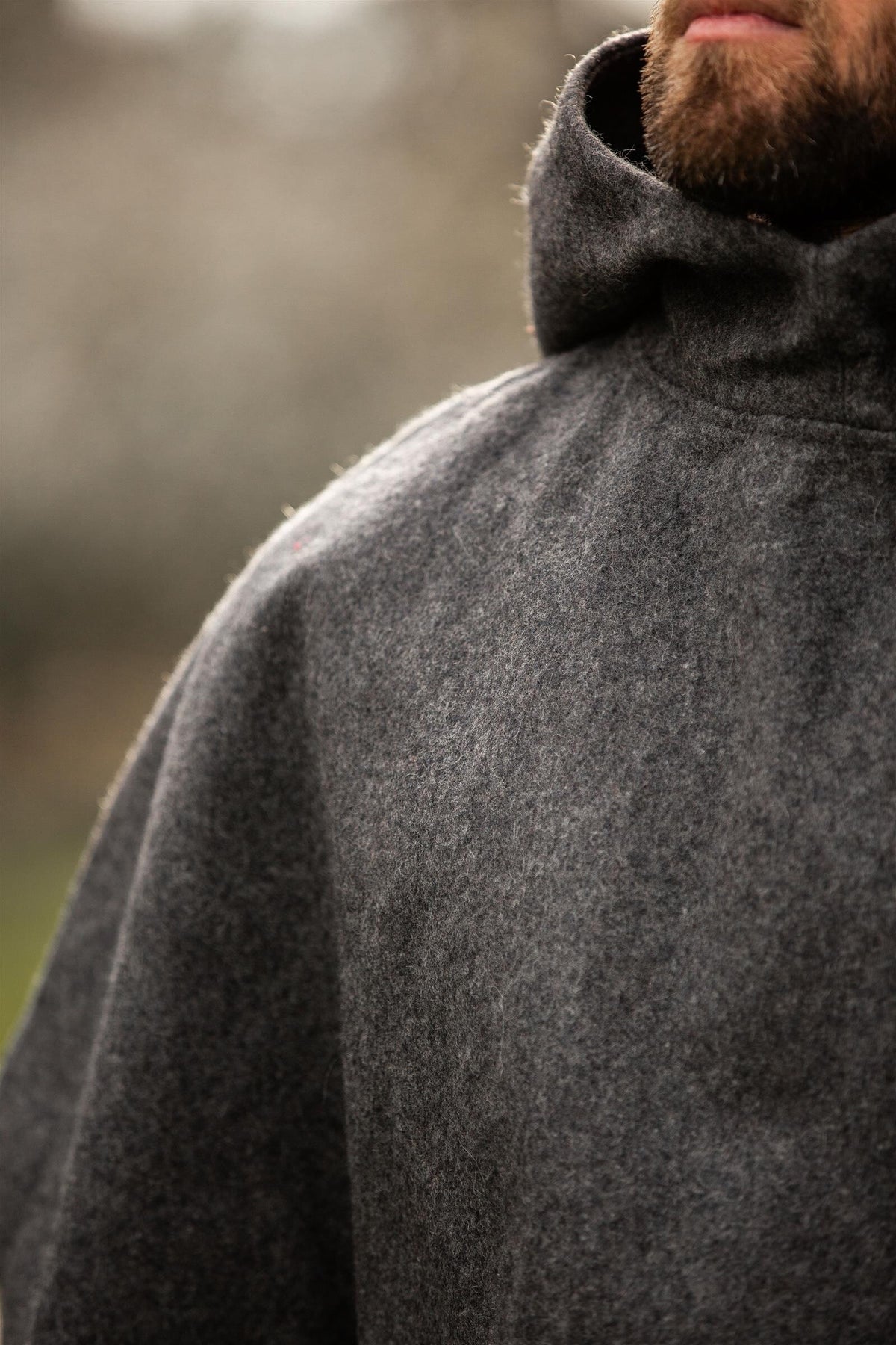 Woollen chaperon, grey
