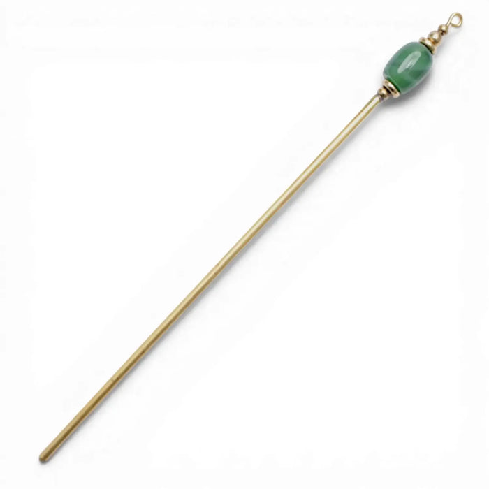 Roman hair needle Pompeia, green