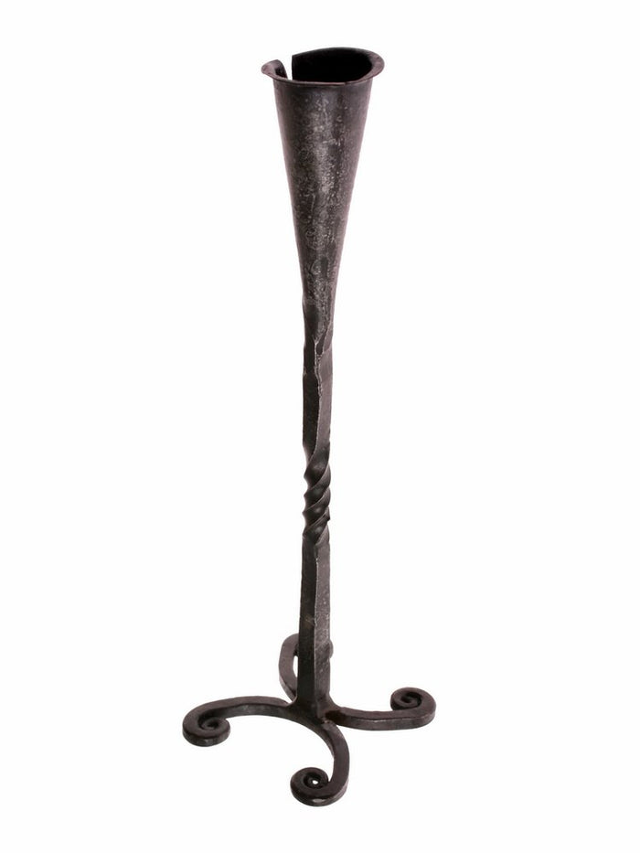 Forged candlestick 'Morgaine', medieval, iron