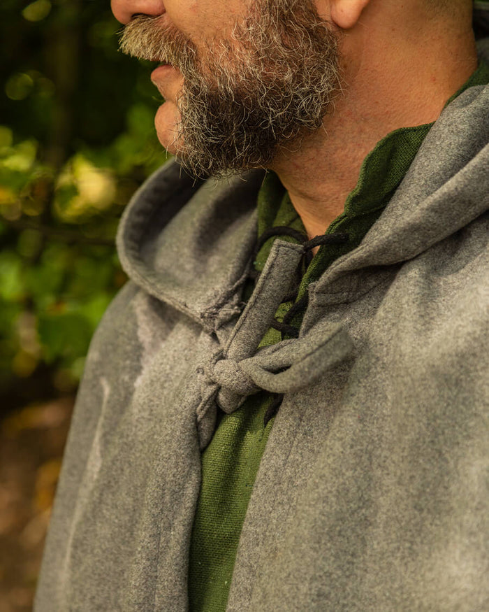 Cloak Harun, wool blend, olive
