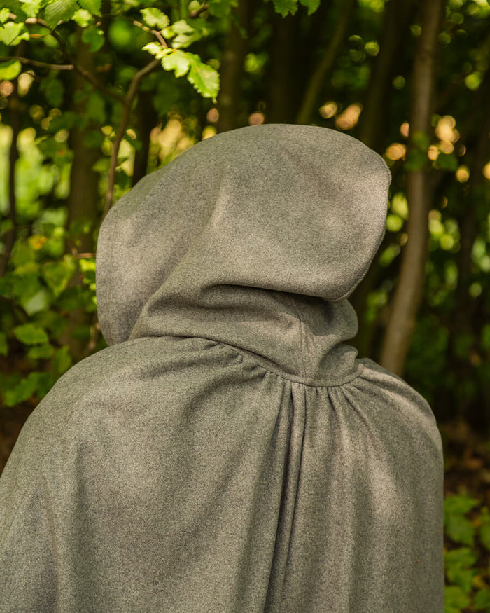 Cloak Harun, wool blend, olive