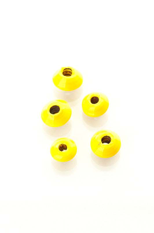 Viking glass bead Gotland, yellow, 10 pieces