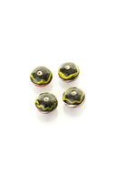 Viking glass bead with band, 5 pieces