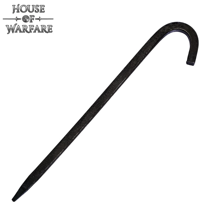 Hand-forged iron tent peg