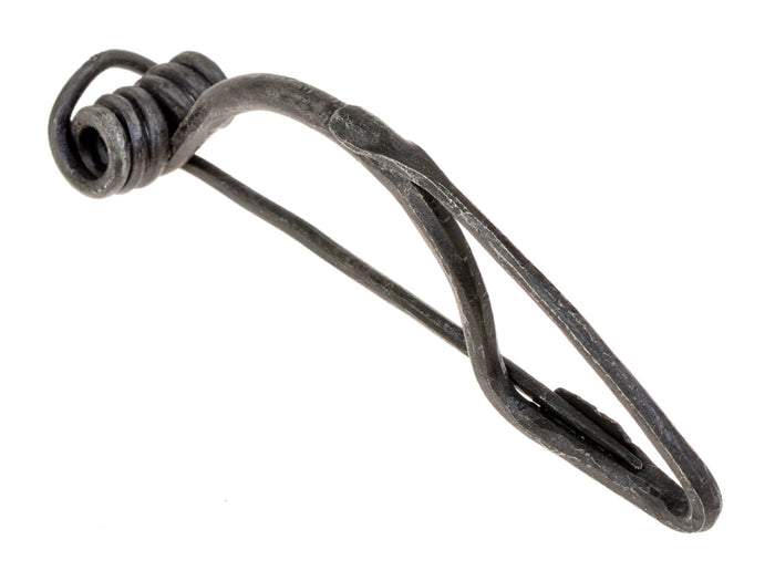 Celtic spiral wire fibula, iron, Central La Tène