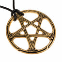 Celtic pentagram pendant, bronze