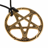 Celtic pentagram pendant, bronze