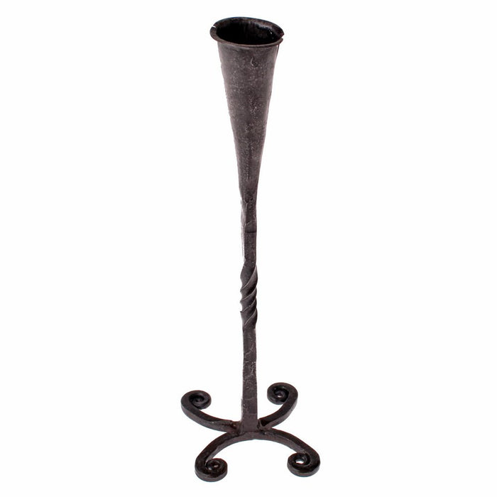 Forged candlestick 'Morgaine', medieval, iron