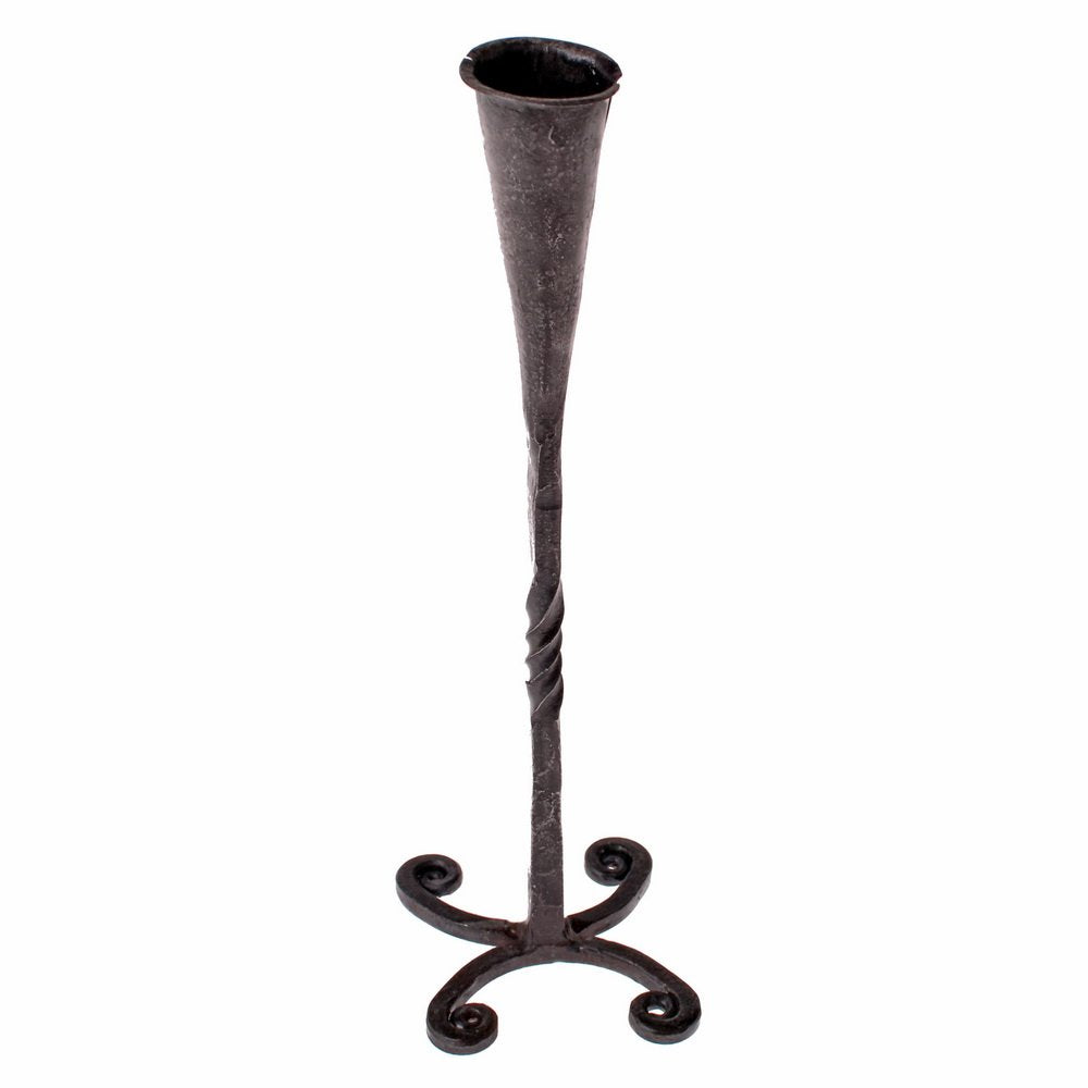 Forged candlestick 'Morgaine', medieval, iron