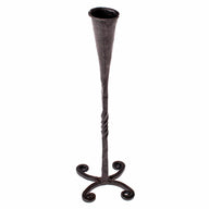 Forged candlestick 'Morgaine', medieval, iron