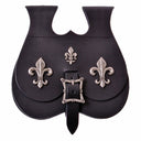 Kidney bag Fleur-de-Lys, late medieval, black