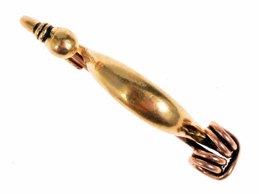 Early La Tènefibula, small, bronze