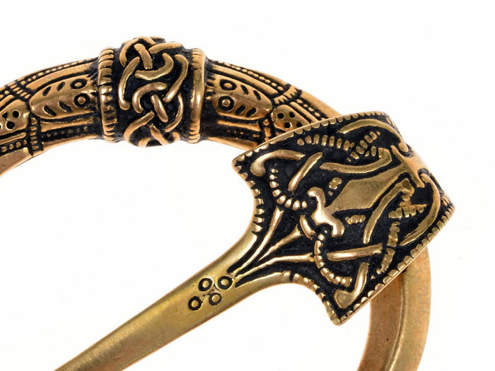 Baltic ring fibula, Kostivere, silvered bronze