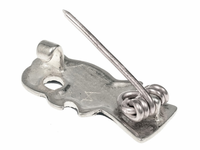 Frankish bird fibula, Comtesse de Béhague, silvered bronze