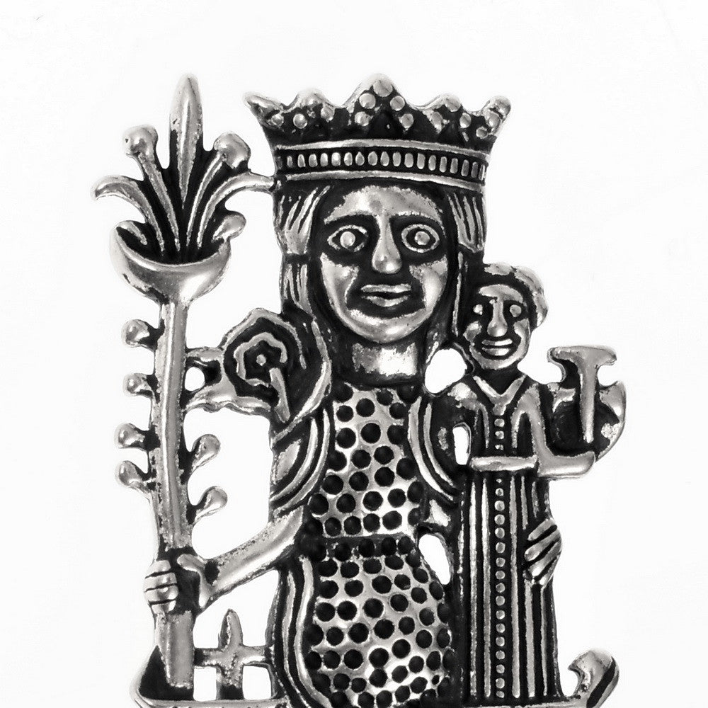Pilgrim sign Our Lady of Tombelaine, 15th century, silvered bronze