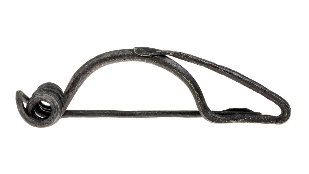 Celtic spiral wire fibula, iron, Central La Tène