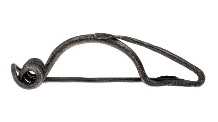 Celtic spiral wire fibula, iron, Central La Tène