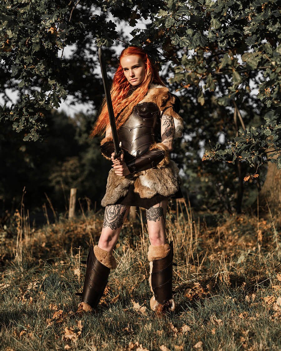 Leren onderborstkorset Lilith, zwart