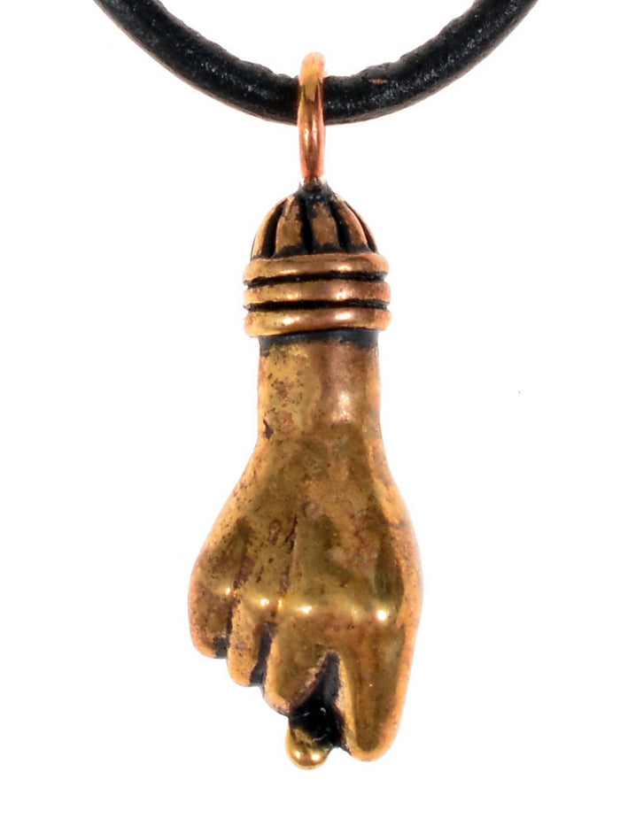 Roman mano fico-amulet, bronze