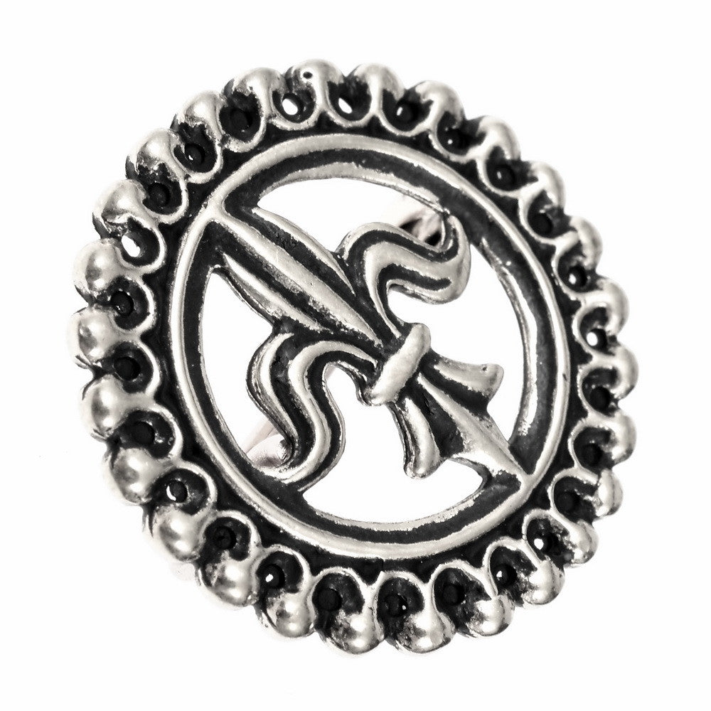 Medieval pilgrimage brooch Fleur-de-Lys, Walsingham, 15th century, bronze