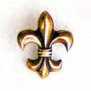 Decorative spike lily, late medieval, brass