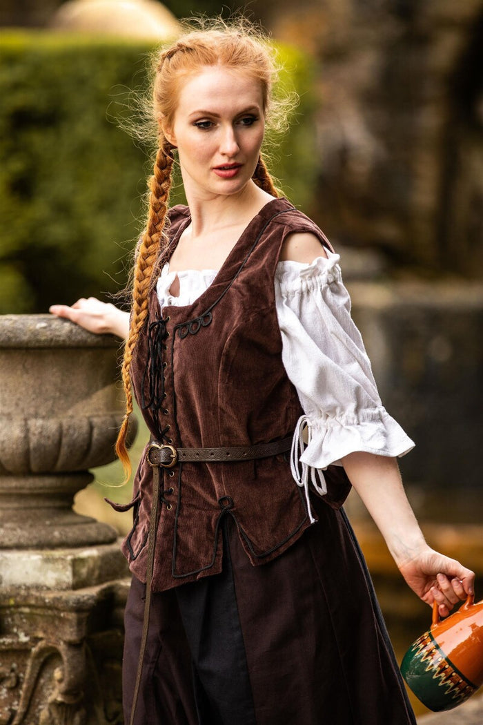 Doublet Odette, cotton velvet, dark brown
